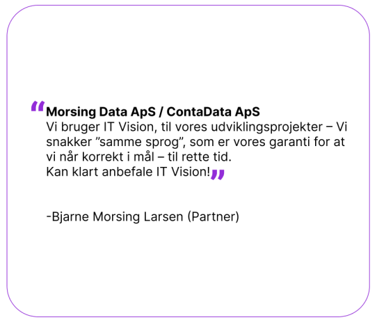 Morsing Data ApS . ContaData ApS